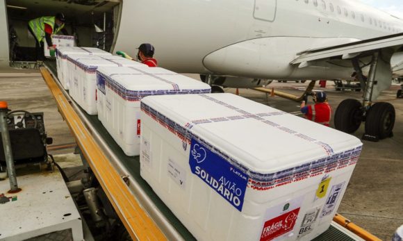 Chegam ao Pará 286 mil doses de vacinas contra a covid-19