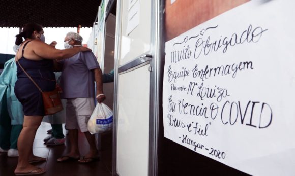 Hospital de Campanha do Hangar dá alta a 36 pacientes, maior número de recuperados no mesmo dia