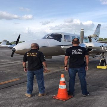 aeronave-pf Pilotos presos são soltos pela PF após nova perícia em carga apreendida no aeroporto de Belém que seguiria para o Suriname