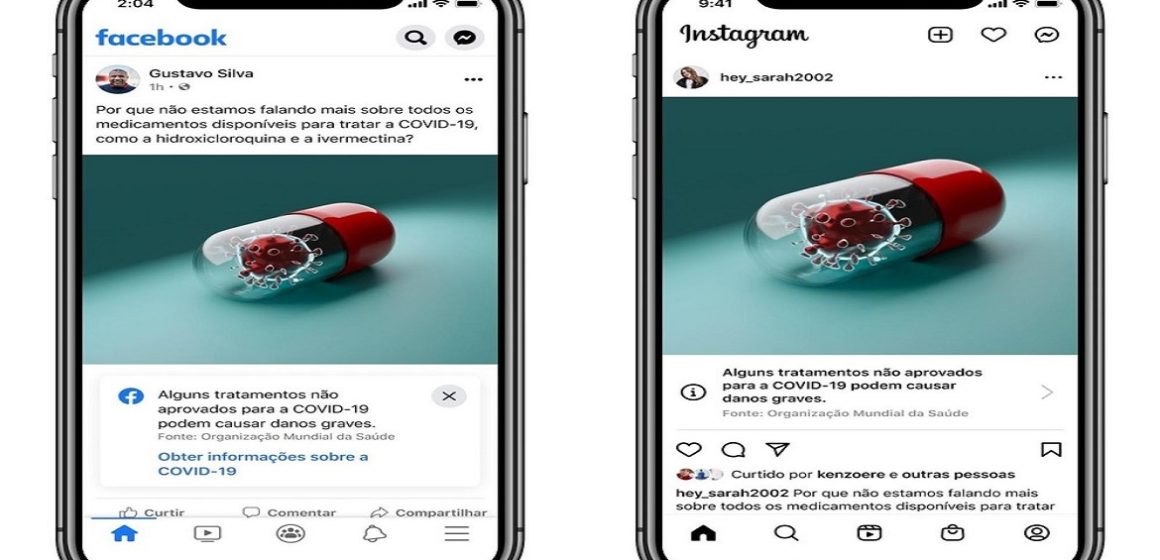 Facebook e Instagram terão alerta em conteúdos sobre tratamentos sem comprovação científica