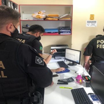 Polícia Federal apreende celulares e computadores na Operação ‘Arma legal’, em Santarém