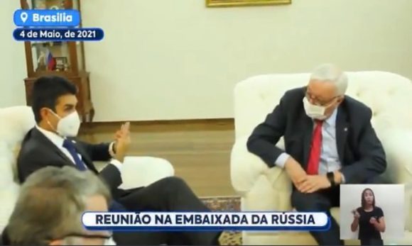 Helder na embaixada russa