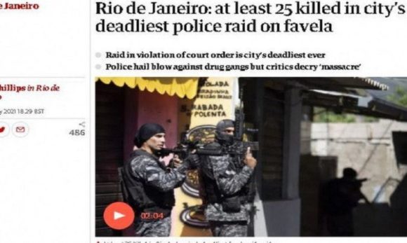 Imprensa internacional fala em ‘banho de sangue’ e ‘carnificina’ no Jacarezinho
