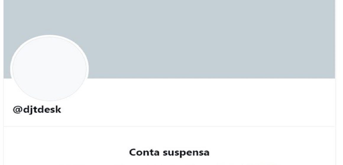 donaldtrump Twitter suspende nova conta supostamente ligada a Donald Trump