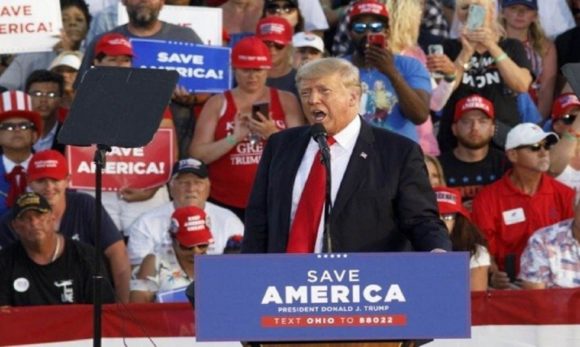 Trump celebra em Ohio primeiro grande comício desde que deixou a Casa Branca