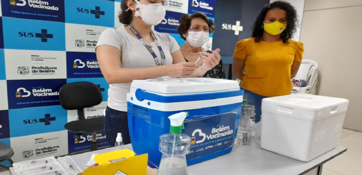 Belém vai vacinar nascidos em 80 e 81 neste sábado, 26