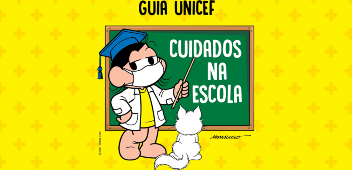 Turma da Mônica ilustra guia para retorno às aulas presenciais