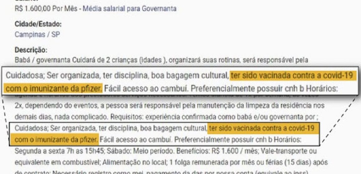 microsoftteams-image-66- Site remove anúncio de vaga que exigia vacinação com Pfizer e bloqueia usuário de Campinas