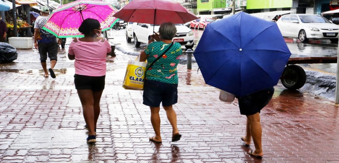 Dias nublados e chuvas terão predomínio na maior parte do Pará, aponta previsão
