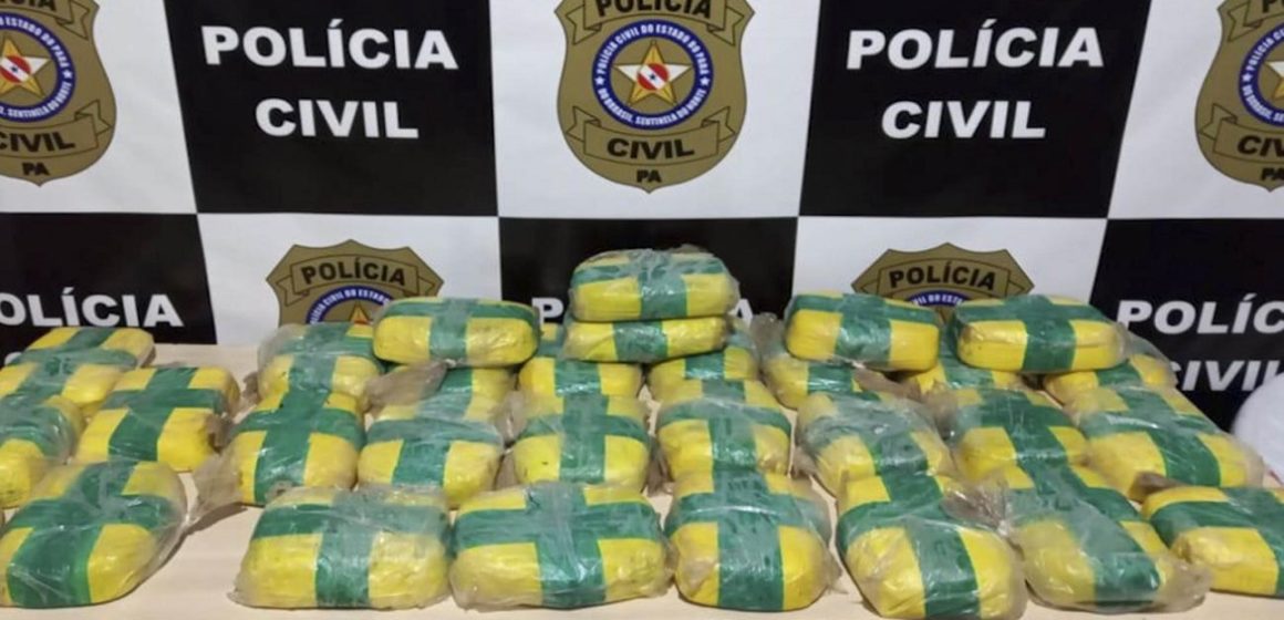 PC apreendeu mais de 30 quilos de drogas e autuou um homem em flagrante, em Santarém