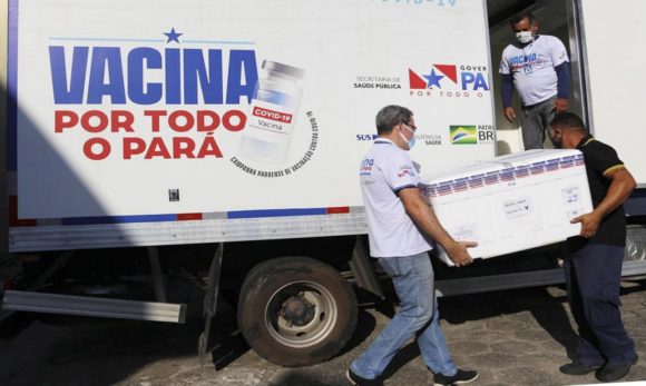 Chegada da Vacina em Belém Pará recebe mais 120.400 mil doses de vacinas contra a Covid-19