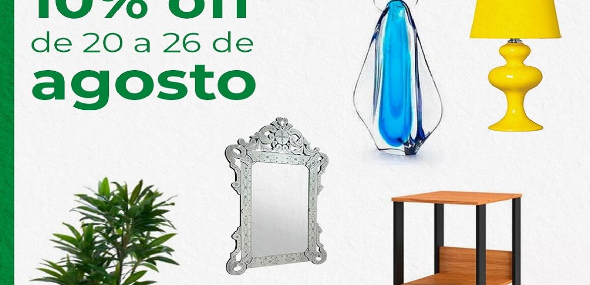 Eletromóveis oferta de 20 a 26 de agosto 10% de desconto