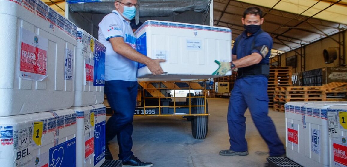 Pará recebe mais vacinas contra a Covid-19