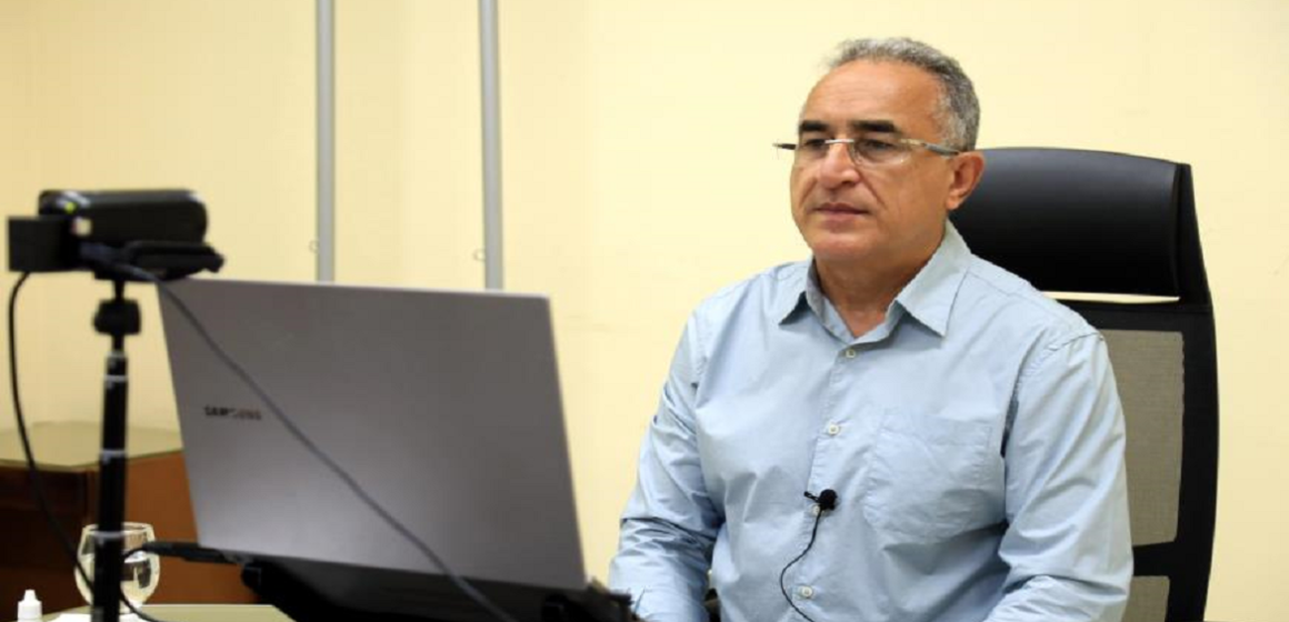 Edmilson participa de aula virtual do Cursinho Popular Cabano