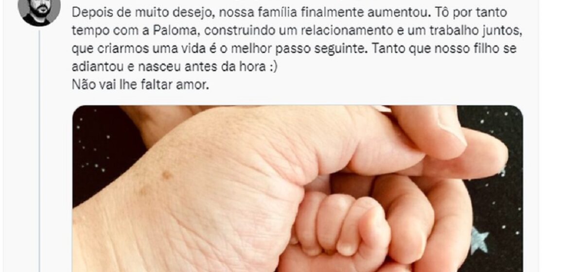 Átila Iamarino anuncia nascimento do 1º filho
