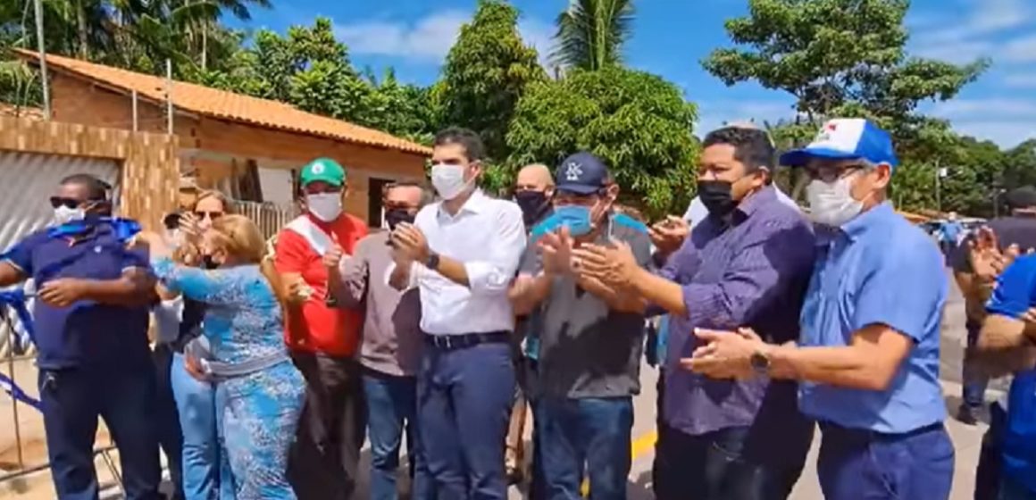 Beto Faro acompanha entrega 3 km de nova pavimentação no município de Inhangapi