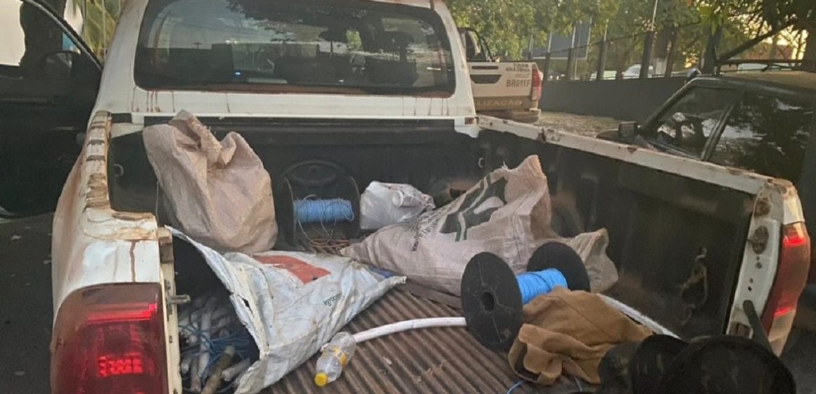 Duas pessoas são presas por extração ilegal de minério e uso de explosivos em Canaã dos Carajás