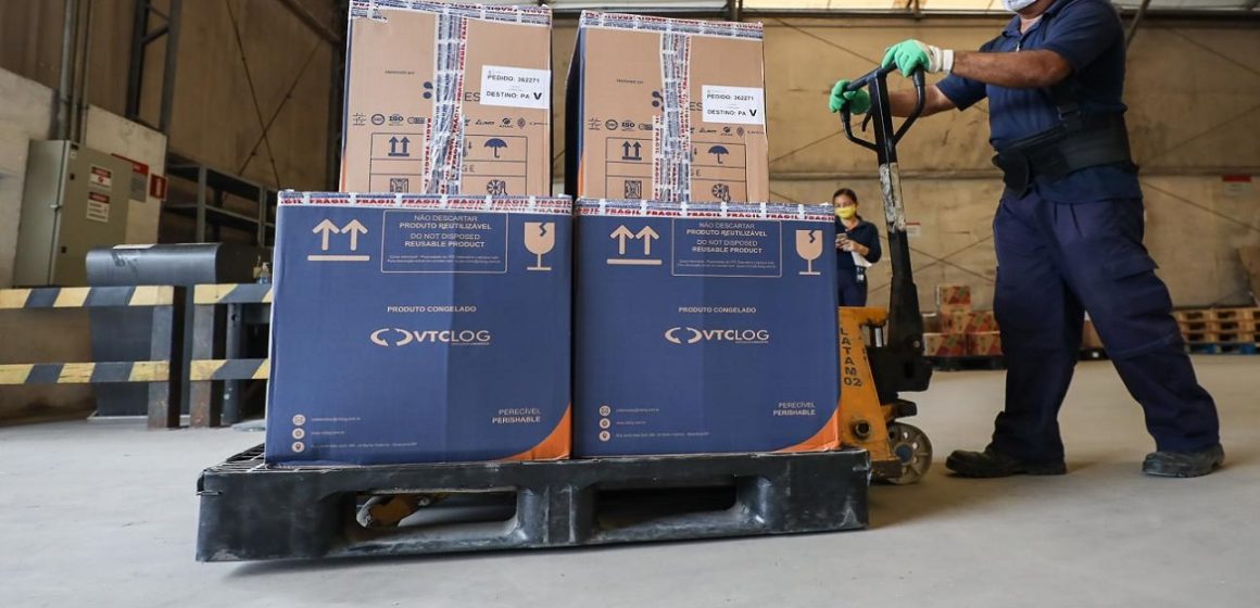 Pará recebe mais uma remessa de vacinas contra a Covid-19, na tarde desta quarta-feira (11)