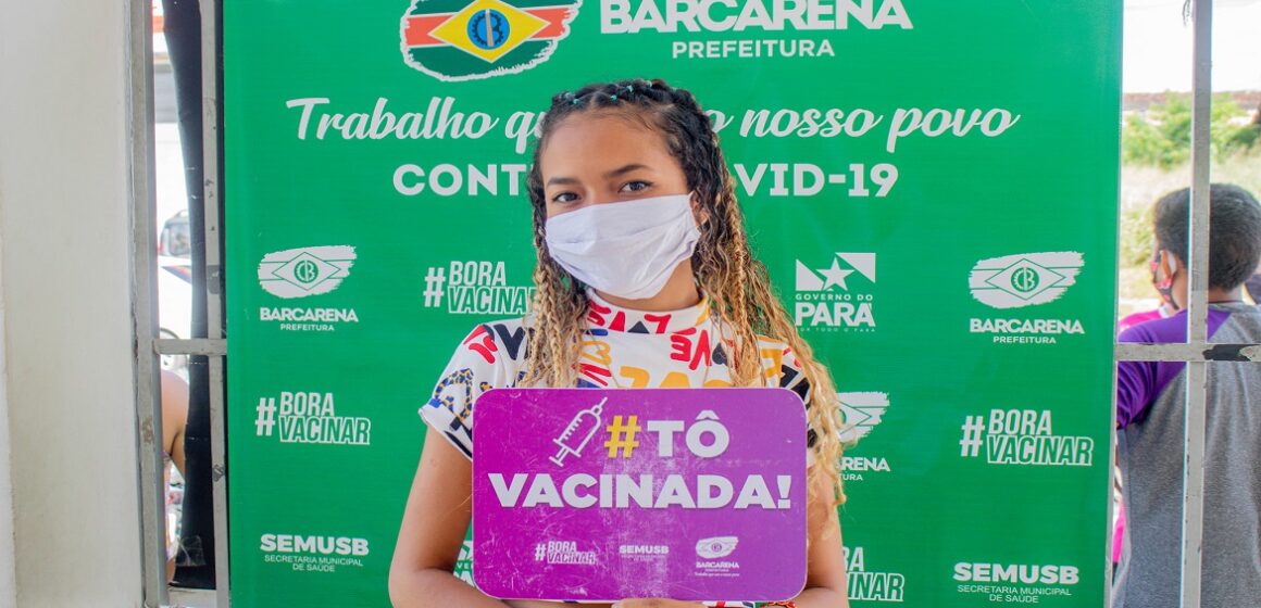 Prefeitura de Barcarena vacina mais de 1.500 adolescentes de 15 anos contra covid