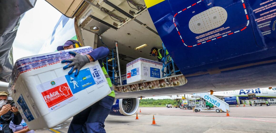 Pará recebe mais 49.250 mil doses de vacina da Astrazeneca nesta terça-feira (28)