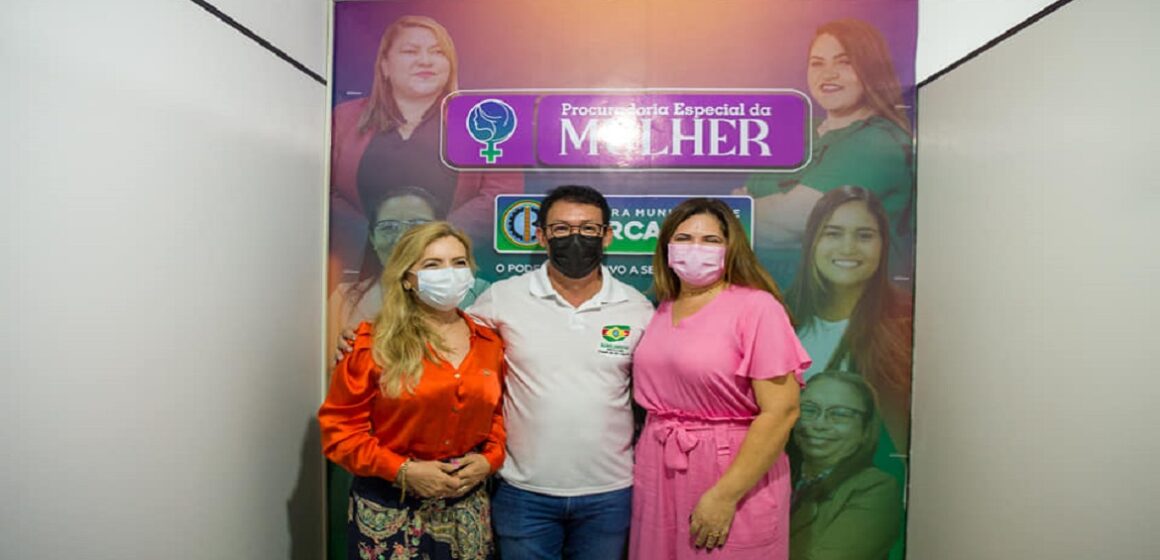 Renato Ogawa acompanha inauguração da procuradoria especial da mulher em Barcarena