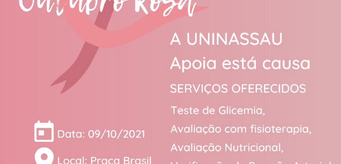 Faculdade oferta serviços de saúde em alusão ao Outubro Rosa