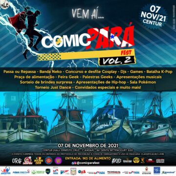 Comic Pará Fest vai ser realizado em novembro, no Centur, em Belém