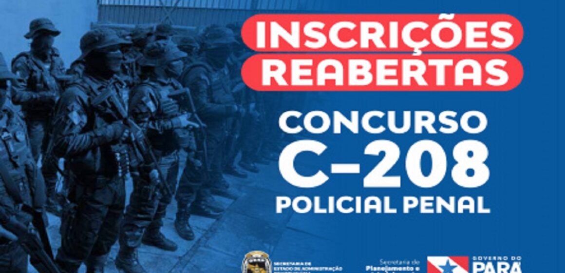 ppsite Inscrições ao concurso para o cargo de policial penal da SEAP serão reabertas