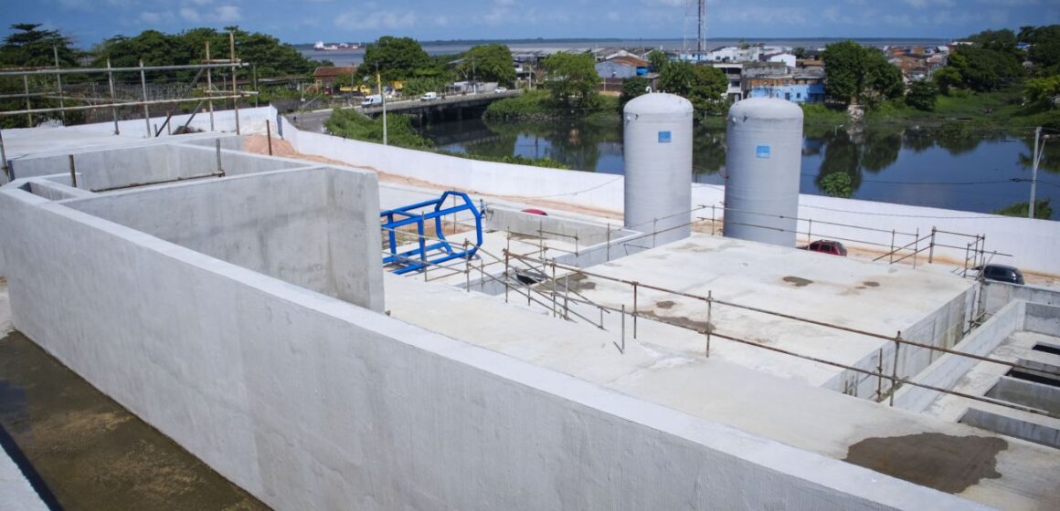Obra da maior Estação de Tratamento de Esgoto do Pará segue em ritmo acelerado