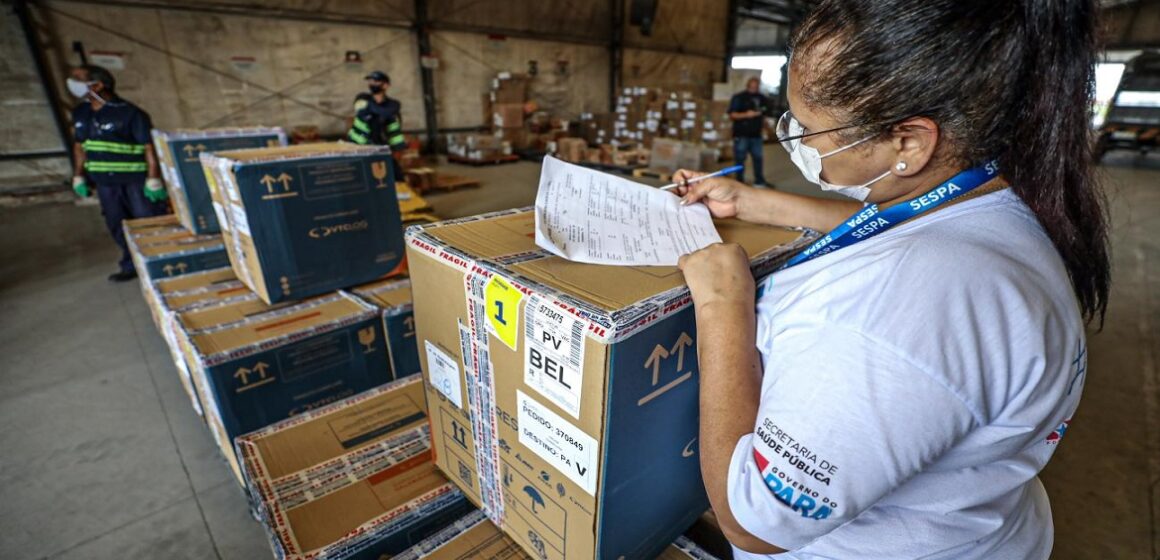 Pará recebe mais 191.880 vacinas contra a Covid-19