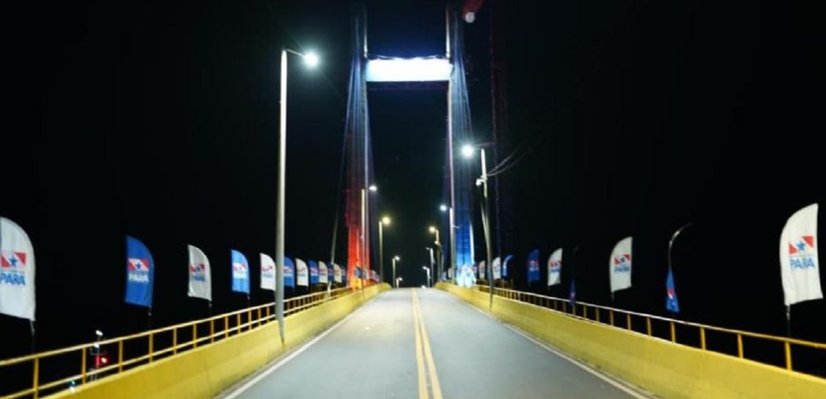 Sistema de iluminação implantado pela Prefeitura de Belém reforça segurança na ponte de Outeiro