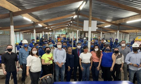 Projeto leva debate sobre saúde e segurança para trabalhadores da construção nos canteiros de obras da grande Belém