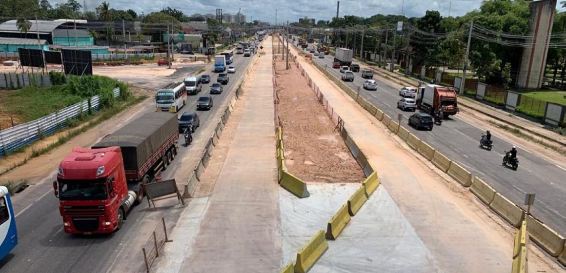 Novo desvio é aberto na BR-316 para obras de drenagem no sentido Marituba-Belém