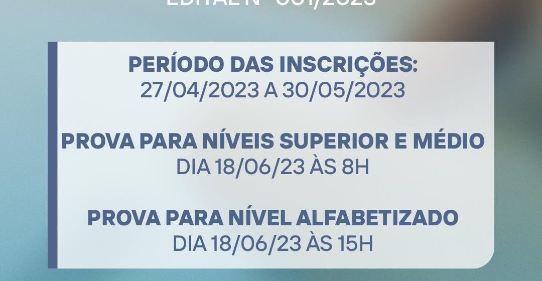 Prefeitura de Bagre realiza concurso público