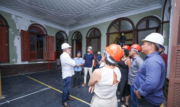 Obras do Palacete Pinho estão 40% concluídas e já em 2023 Belém terá novo palco para ensinar todas as artes