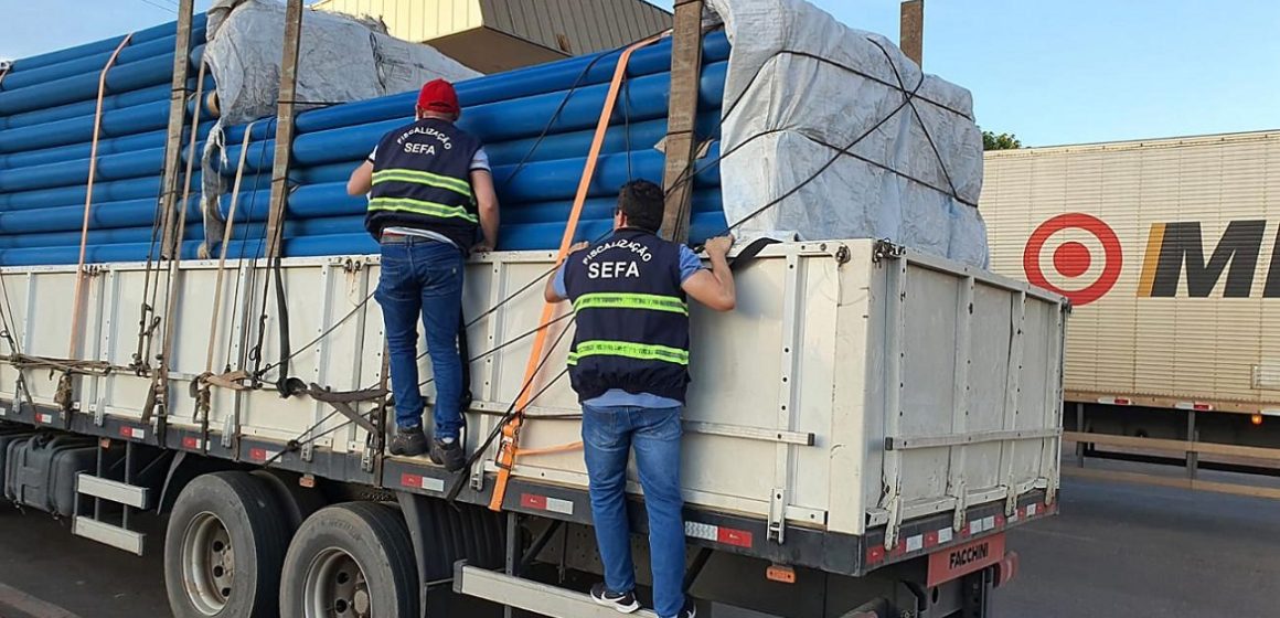 Sefa apreende mais de 10 mil quilos de material de poços artesianos em Dom Eliseu