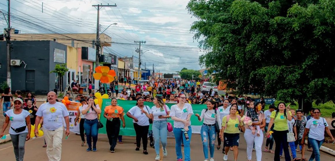 Prefeitura de Curionópolis realiza caminhada em prol das crianças