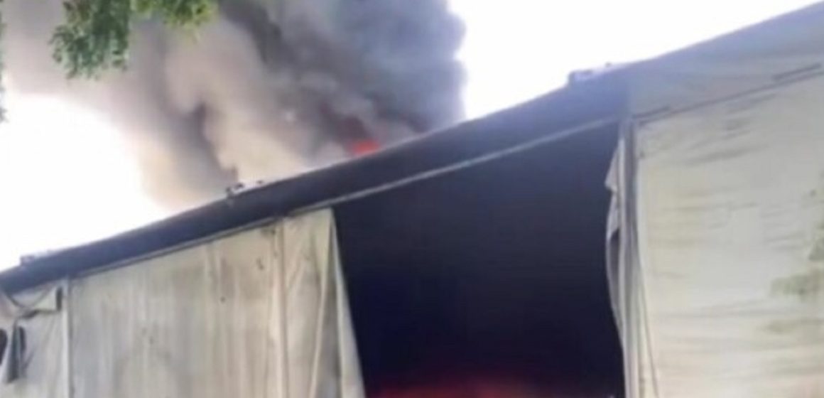 Antigo Hospital de Campanha de Santarém é atingido por incêndio de grandes proporções