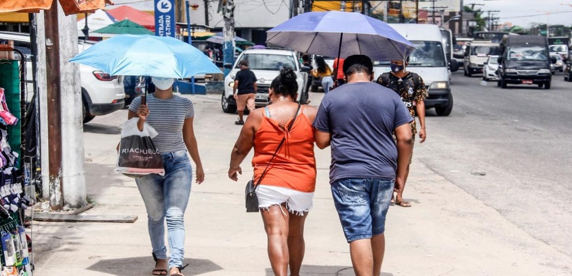 Temperaturas de maio estão com valores máximos diários elevados em alguns dias em Belém