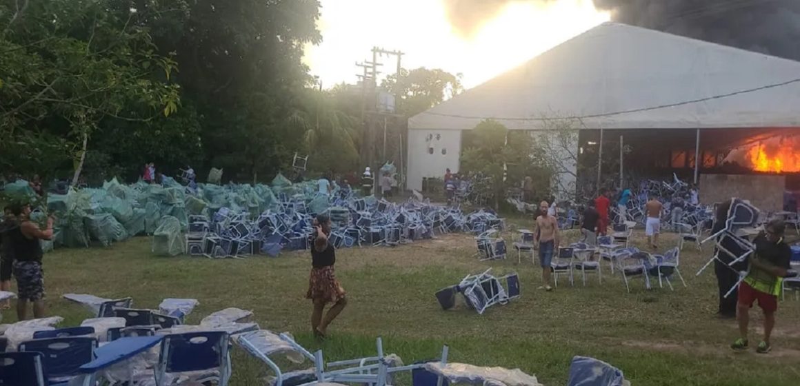 Laudo aponta que incêndio no antigo hospital de campanha de Santarém foi provocado por ação humana