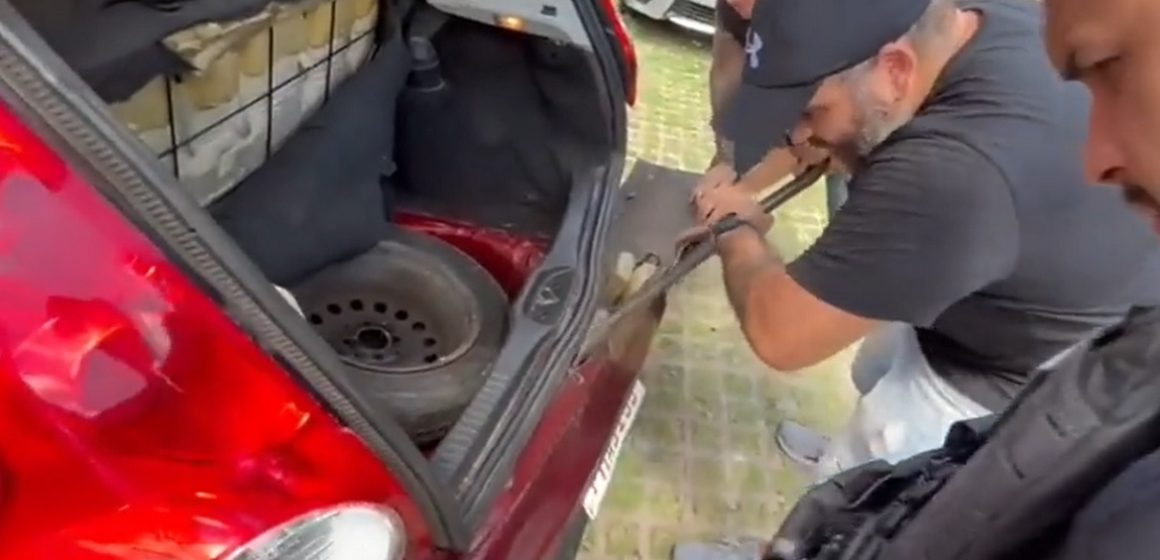 Polícia prende veículo carregado com drogas em Marituba