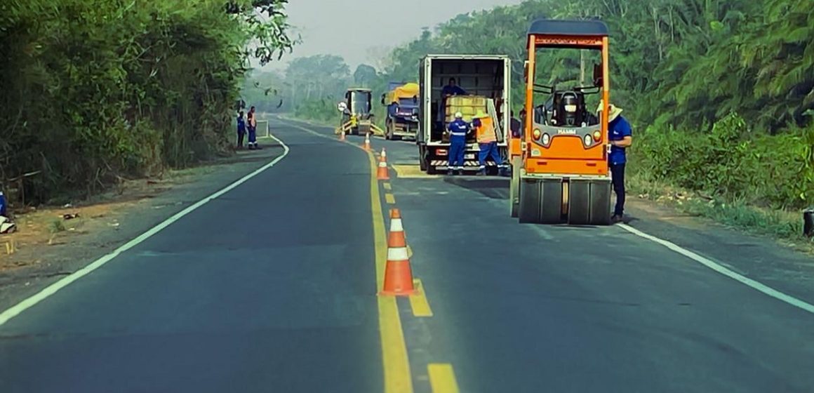 Rodovia PA-255, na Calha Norte, recebe obra de conservação e manutenção
