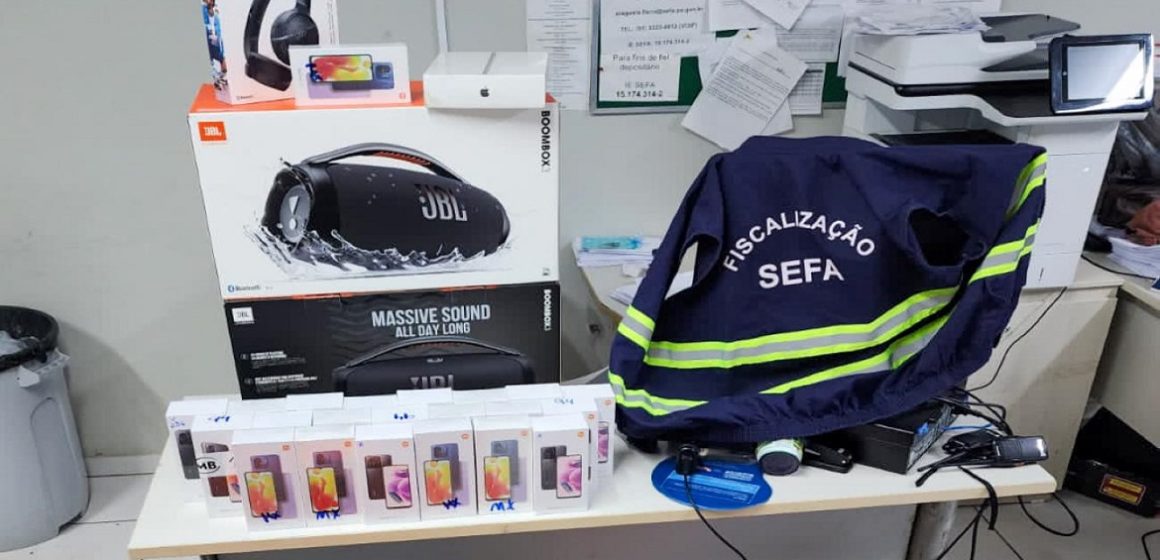 Celulares e outros equipamentos sem nota fiscal são apreendidos no Araguaia