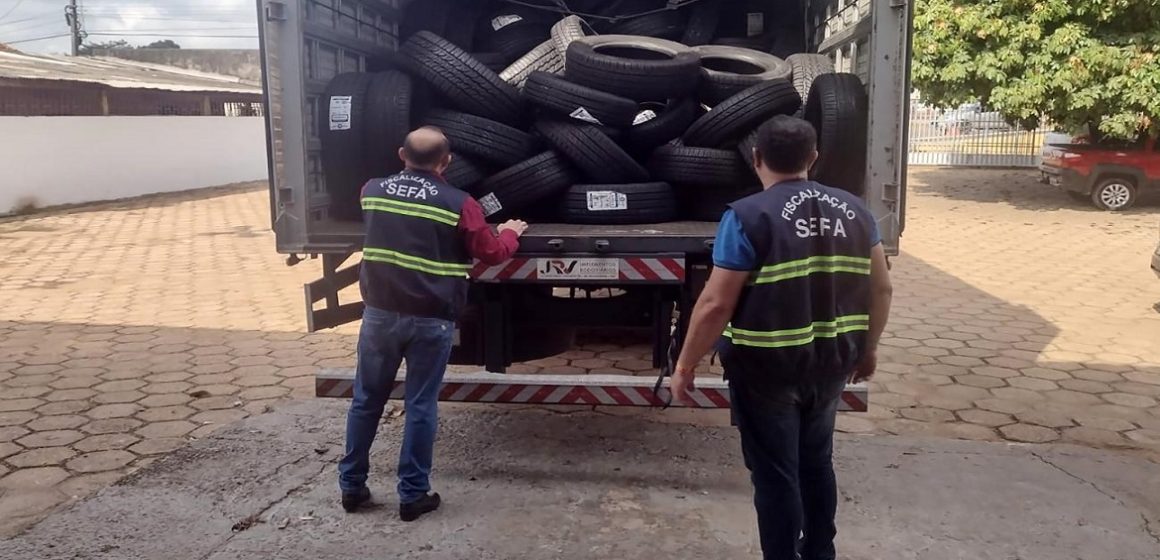 Em Dom Eliseu, Sefa apreende 300 pneus
