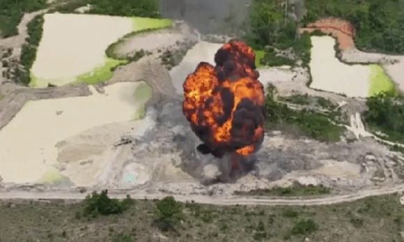 Em Itupiranga, dona de garimpo ilegal é presa e equipamentos são destruídos