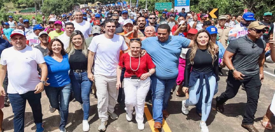 Elcione Barbalho acompanha entrega de benefícios para Marapanim