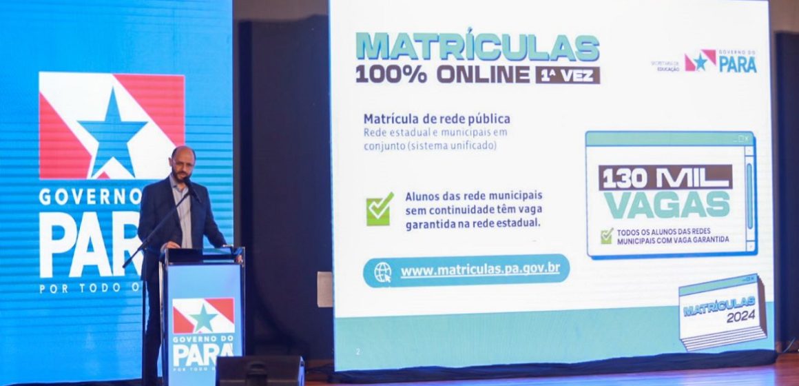 Seduc inicia sistema de matrícula unificado inédito para a rede pública paraense