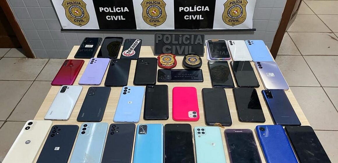 Em Óbidos, Polícia Civil prende 5 suspeitos de furto e recupera 32 celulares durante o carnaval