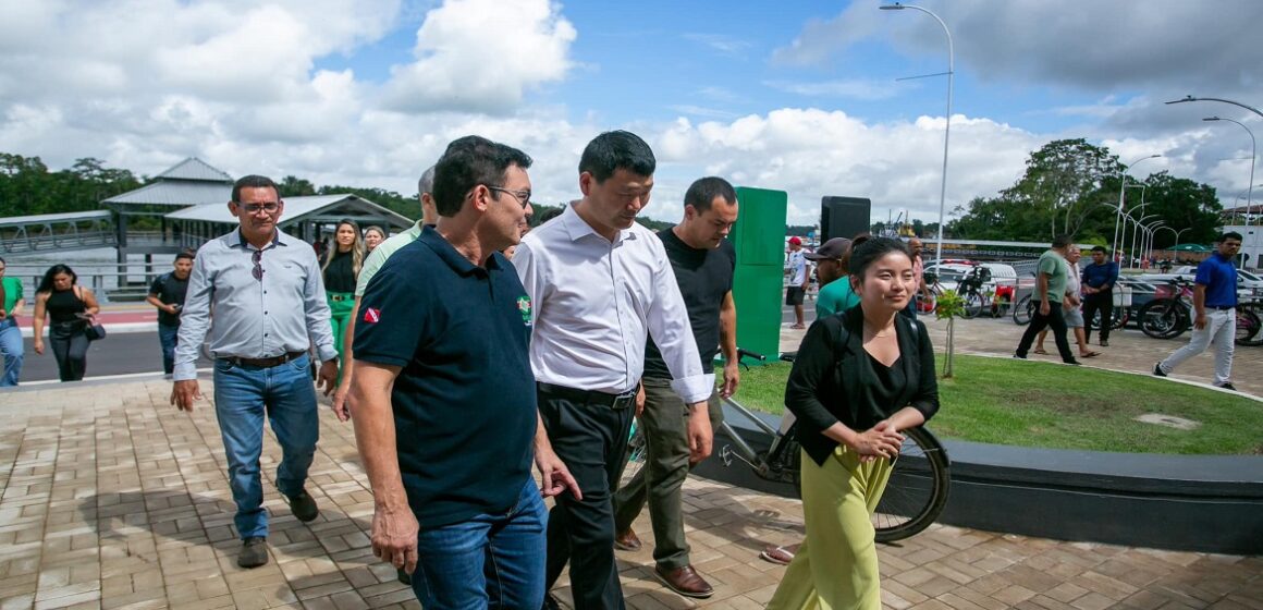 Renato Ogawa recebe comitiva da China em Barcarena