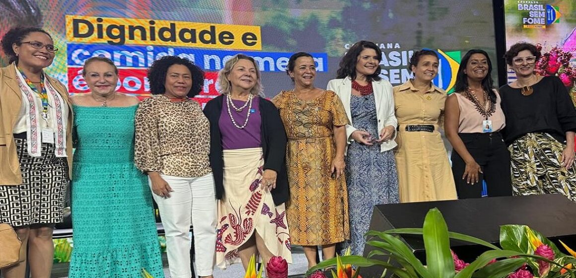 Elcione prestigia Caravana Brasil Sem Fome